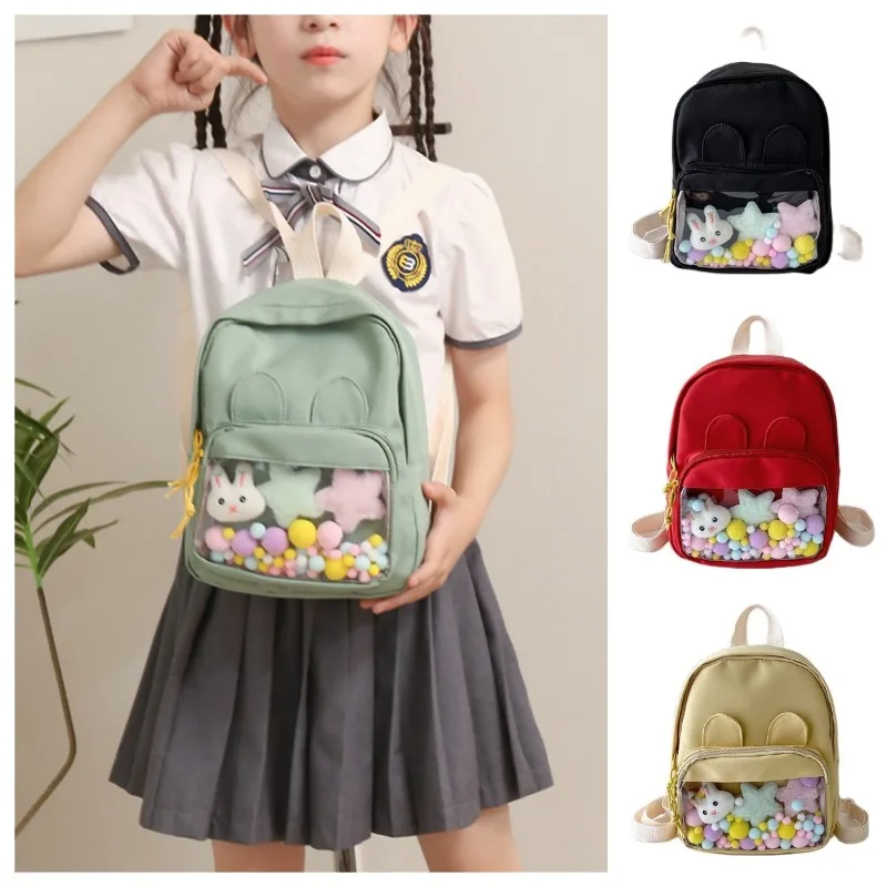 Children's Schoolbag Cute Rabbit Decoration Translucent Backpack School Trip Kindergarten Girl Schoolbag Mochila Escolar Niña
Children's Schoolbag Cute Rabbit Decoration Translucent Backpack School Trip Kindergarten Girl Schoolbag Mochila Escolar Niña