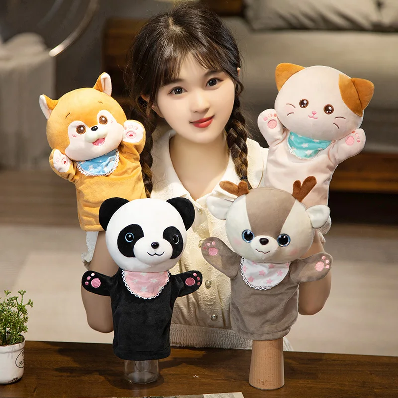 Cartoon Soft Animals Hand Finger Puppet Kawaii Baby Story Educational Cat Deer Panda Plush Doll Toys for Kids Children Gifts 
Cartoon Soft Animals Hand Finger Puppet Kawaii Baby Story Educational Cat Deer Panda Plush Doll Toys for Kids Children Gifts