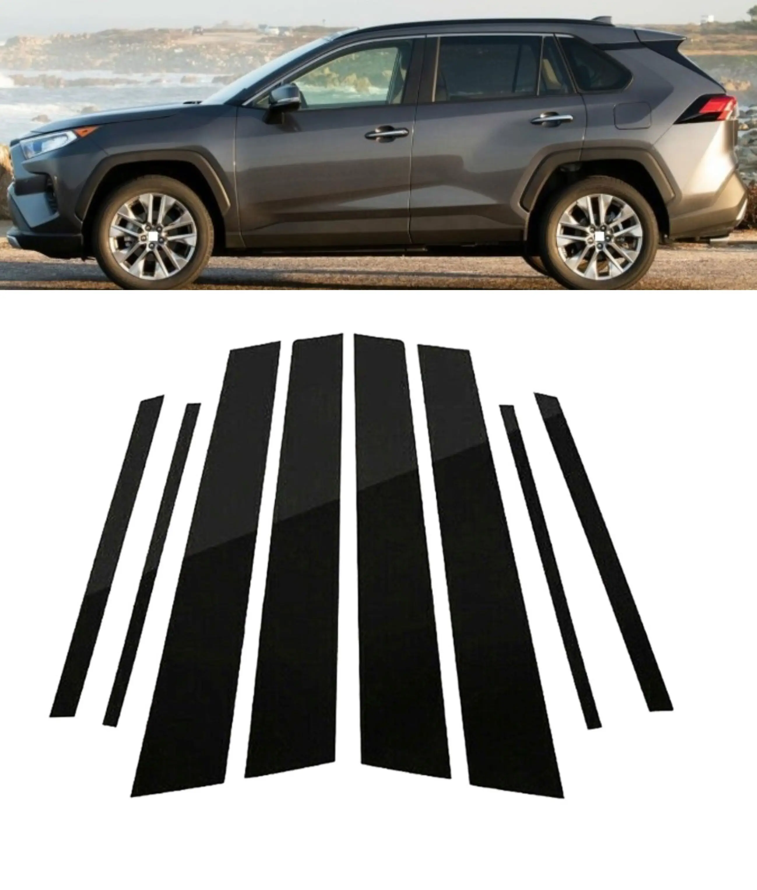 8Pcs Car Door Window Pillar Posts Trim Covers Sticker For Toyota for RAV4 XA40 2013-2018 Sticker Decal Cover Accessories
8Pcs Car Door Window Pillar Posts Trim Covers Sticker For Toyota for RAV4 XA40 2013-2018 Sticker Decal Cover Accessories