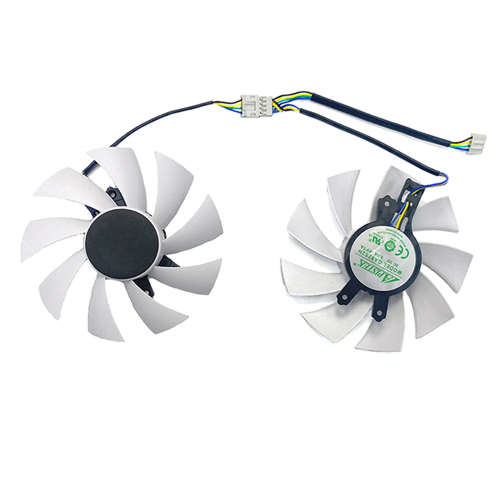 One Pair of White Graphics Card Cooling Fans For ZOTAC GTX1660 SUPER Destroyer HY/HB Graphics Card Game Accessories
One Pair of White Graphics Card Cooling Fans For ZOTAC GTX1660 SUPER Destroyer HY/HB Graphics Card Game Accessories