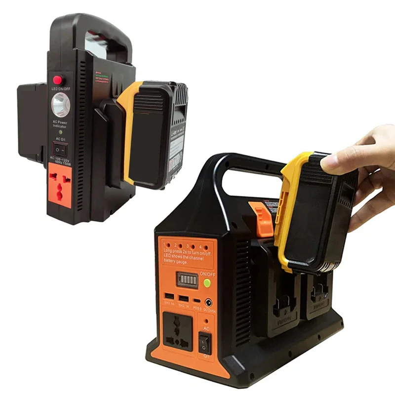 Инвертор мощности 150 Вт/300 Вт для Makita, Dewalt, Milwaukee, Bosch, 18 в, литиевый аккумулятор до 110 В, инвертор с USB
Инвертор мощности 150 Вт/300 Вт для Makita, Dewalt, Milwaukee, Bosch, 18 в, литиевый аккумулятор до 110 В, инвертор с USB