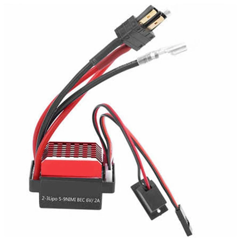 60A Waterproof Brushed ESC Speed Controller Forward Reverse Brake For 1/10 RC Crawler Tamiya Traxxas TRX4 Axial Scx10 Part
60A Waterproof Brushed ESC Speed Controller Forward Reverse Brake For 1/10 RC Crawler Tamiya Traxxas TRX4 Axial Scx10 Part