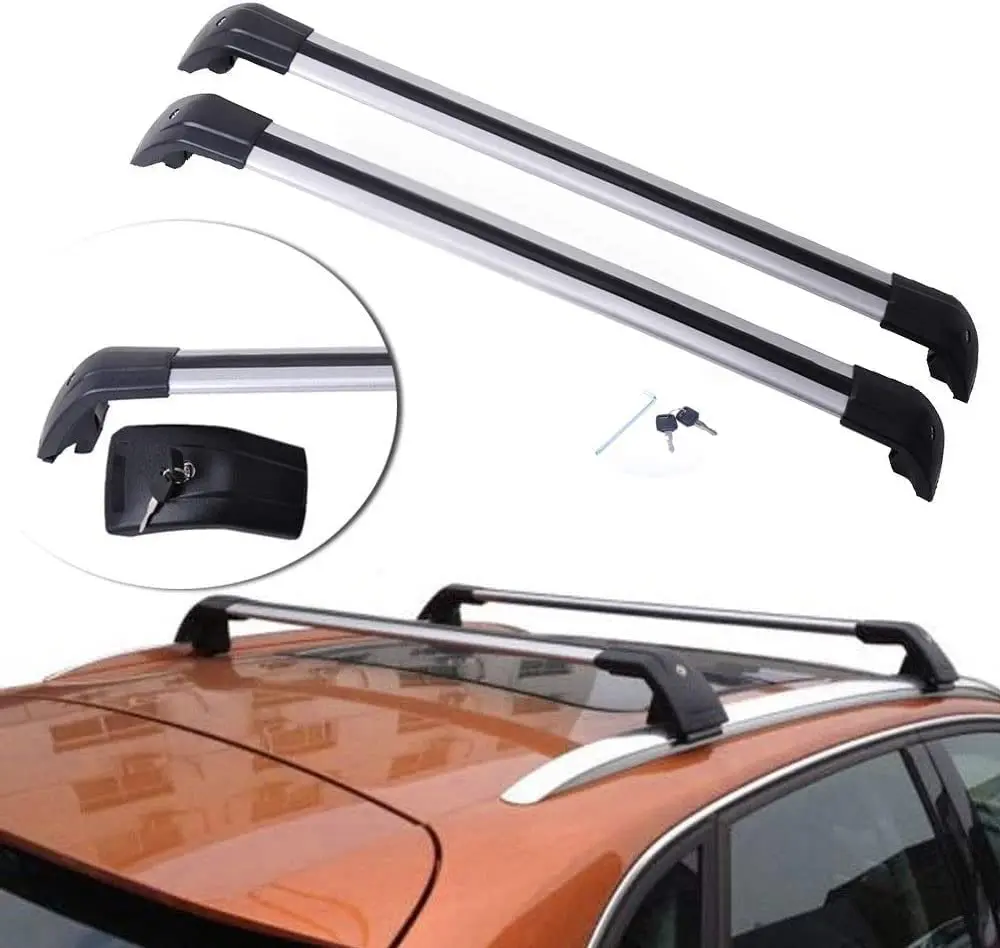 

2Pcs Fits for VW Volkswagen Tiguan 2017-2020 Roof Rail Rack Cross Bars Crossbars