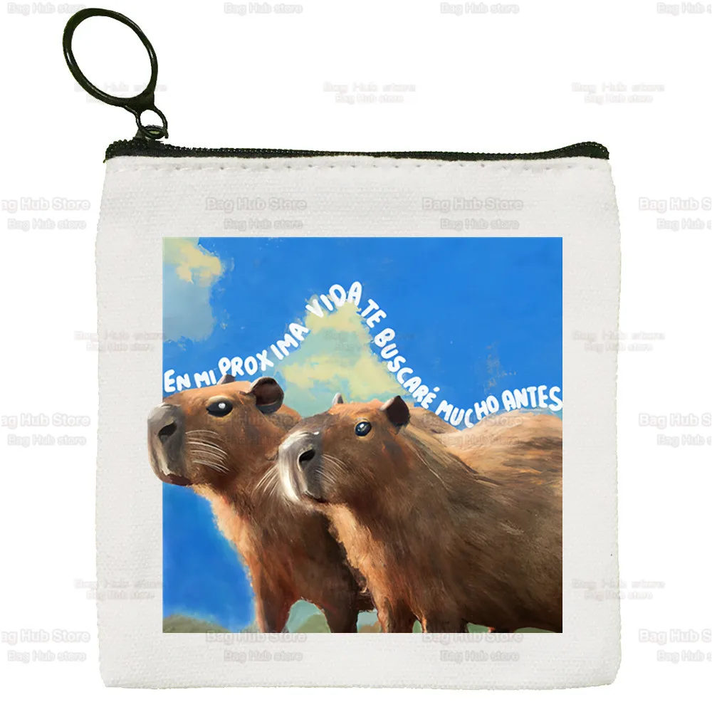 Cute Capybara Cartoon Kawaii Simple Coin Purse Female Student Canvas Cute Key Bag Mini Clutch Small Purse
Cute Capybara Cartoon Kawaii Simple Coin Purse Female Student Canvas Cute Key Bag Mini Clutch Small Purse