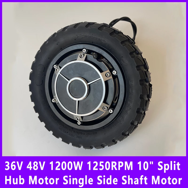 36V 48V 1200W 1250RPM 10" Split Hub Motor Single Axis Brushless Single Side Shaft Motor Tricycle Kart Golf Cart Motor
36V 48V 1200W 1250RPM 10" Split Hub Motor Single Axis Brushless Single Side Shaft Motor Tricycle Kart Golf Cart Motor