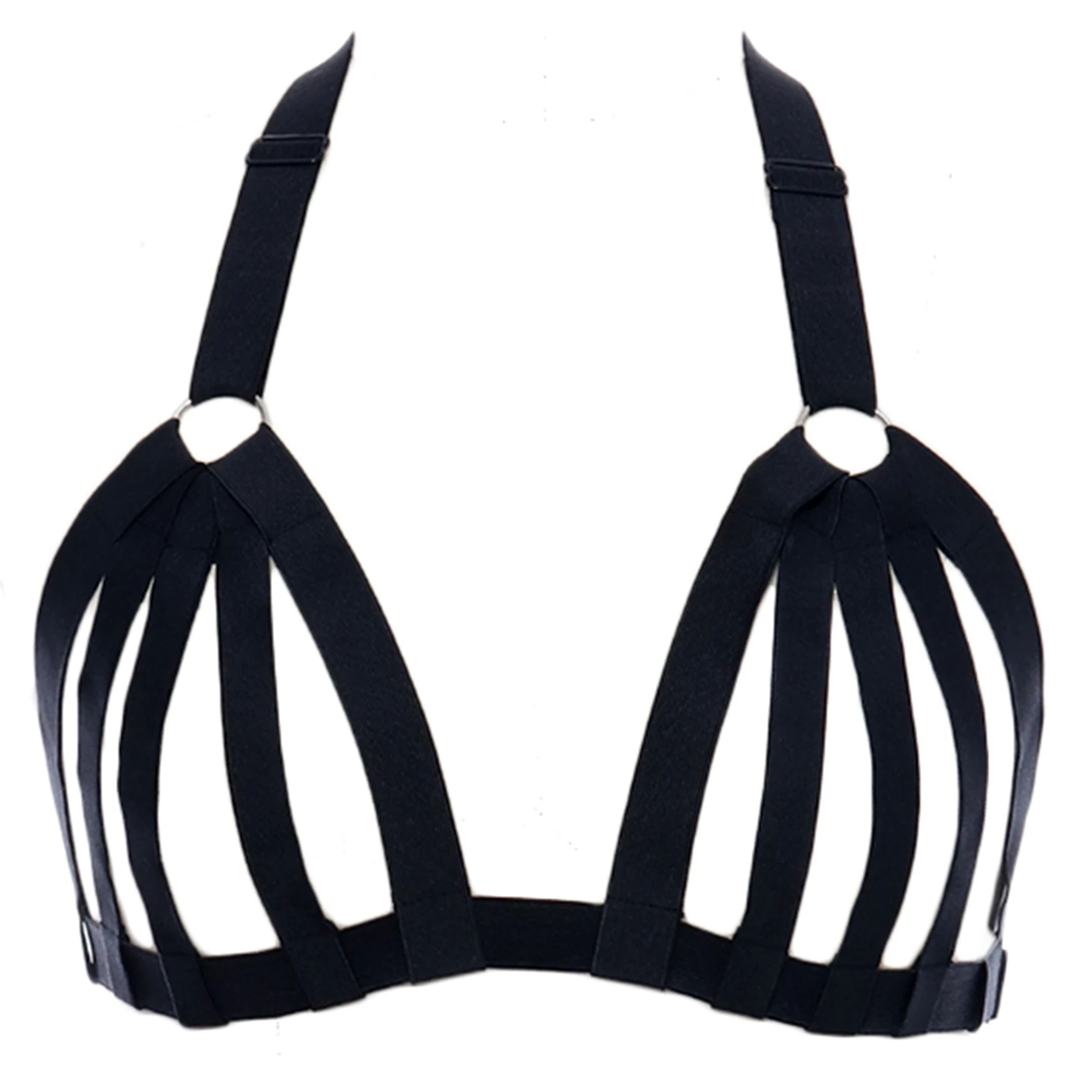 Женский укороченный бюстгальтер в стиле панк
Женский укороченный бюстгальтер в стиле панк