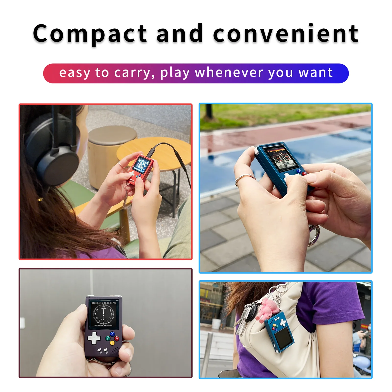 Mini Color Screen Game Console Lightweight Game Playing Device Gift For Adults Kids
Mini Color Screen Game Console Lightweight Game Playing Device Gift For Adults Kids
