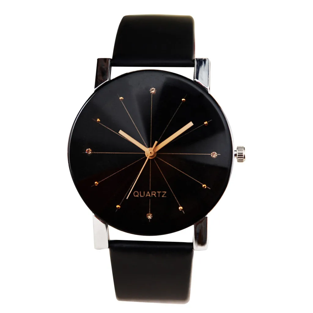 

Men Women Leather Strap Line Analog Quartz Ladies Wrist Watches Fashion Watch Luxury Leather Wrist Clock Fashion Watch 2024