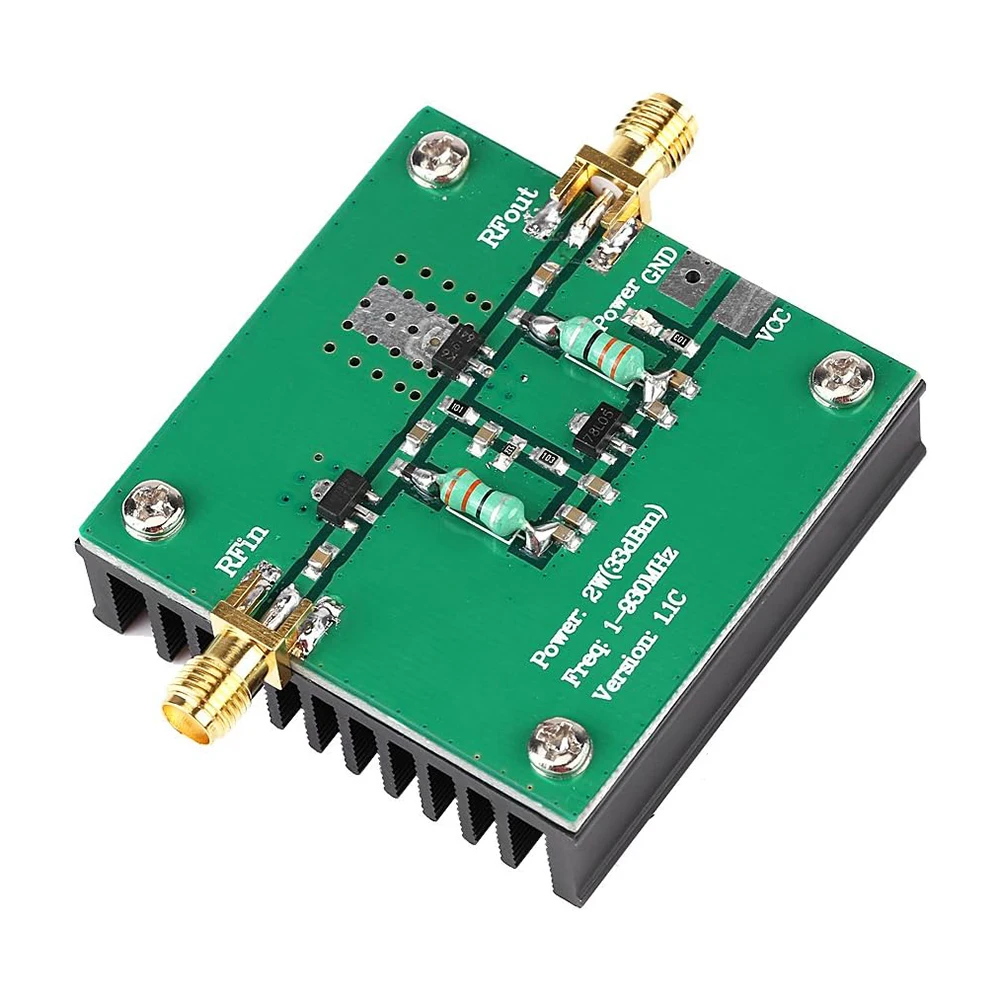 1-930MHz 2.0W RF Power Booster Module High Power Output Wide Frequency Power Booster For Amateur Radio FM Radio Transmissions
1-930MHz 2.0W RF Power Booster Module High Power Output Wide Frequency Power Booster For Amateur Radio FM Radio Transmissions