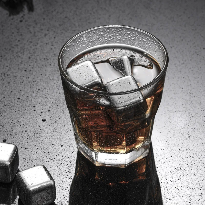 8 PC 304 Stainless Steel Whiskey Stones Ice Cubes Magic Vodka Wine beer Cooler Bar Natural Rock Cooler Sipping Chiller Tool
8 PC 304 Stainless Steel Whiskey Stones Ice Cubes Magic Vodka Wine beer Cooler Bar Natural Rock Cooler Sipping Chiller Tool