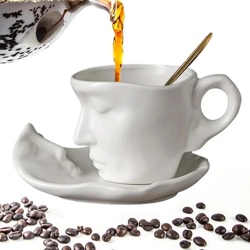 Face Mug And Saucer 250ml Heatproof Ceramic Emboss Coffee Cup Set Frosted Coffee Cup For Tea Cocoa Cereal Juice Milk Frosted
Face Mug And Saucer 250ml Heatproof Ceramic Emboss Coffee Cup Set Frosted Coffee Cup For Tea Cocoa Cereal Juice Milk Frosted