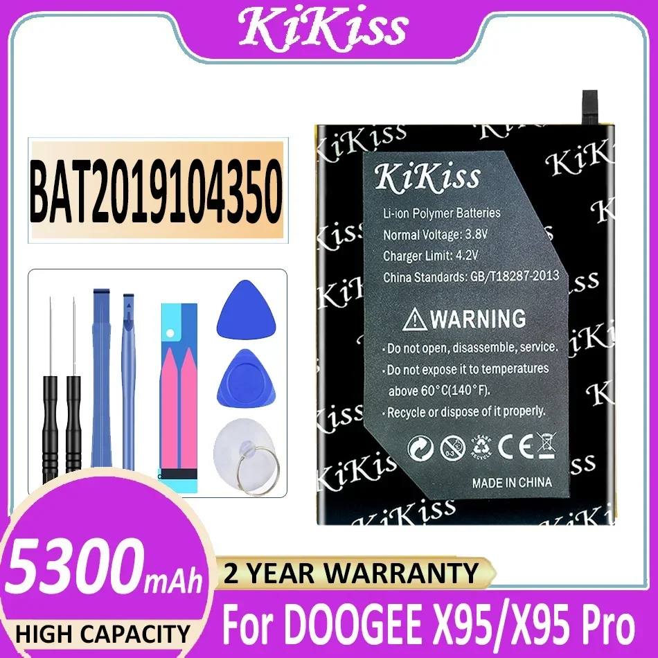 

Аккумулятор KiKiss bat2019-5300 мАч для DOOGEE X95 Pro X95Pro мобильный телефон Bateria