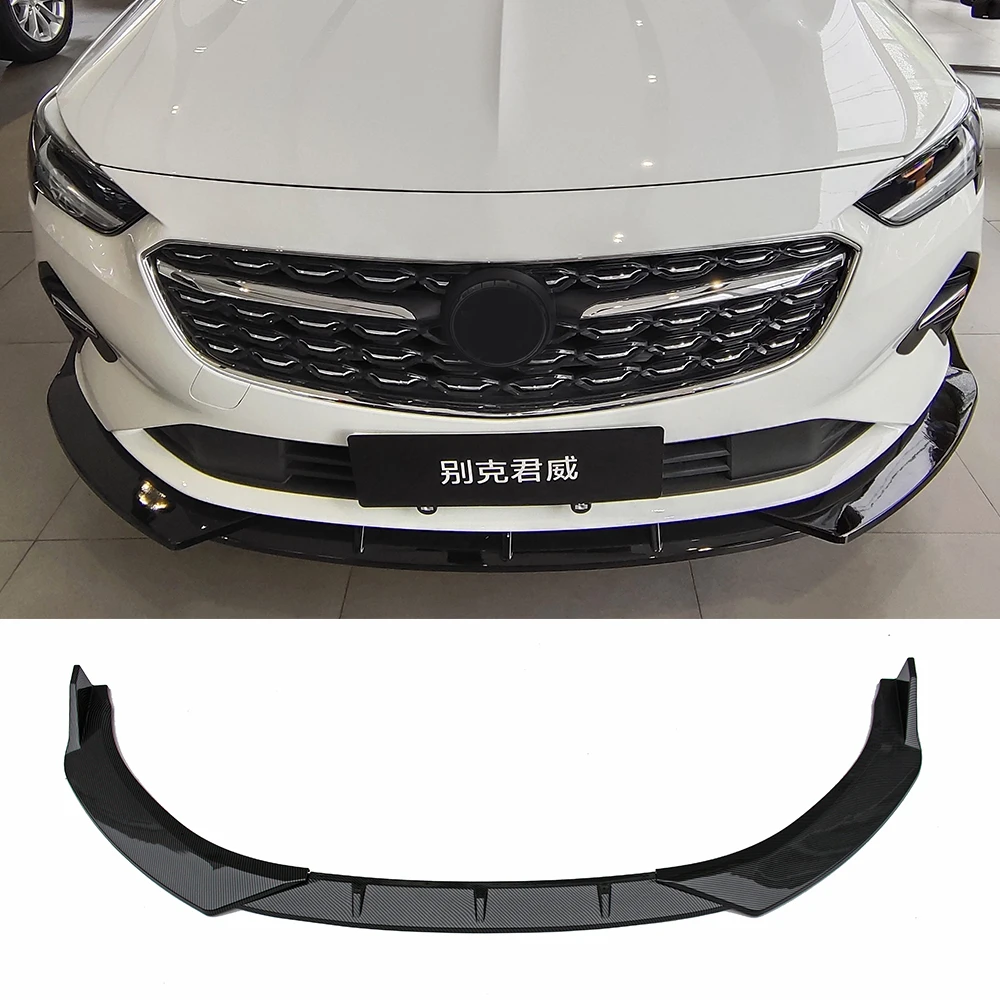 

For Buick Regal 2020-2021 Years Car Front Bumper Chin Bodykit Lip Modification On Bumper Spoiler Chin Bright Black