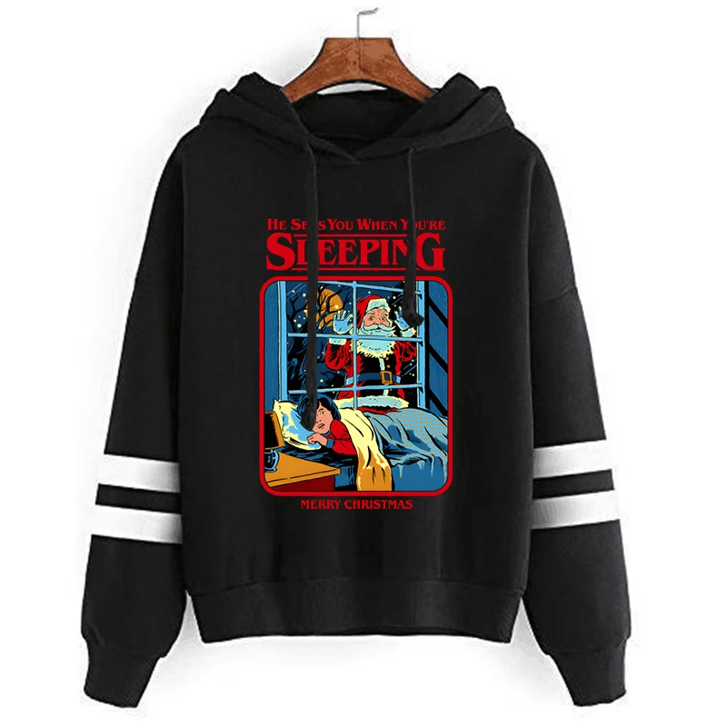 He Sees You When You're Sleeping Print Hoodies for Women's Clothing Long Sleeve Hoodies Sweatshirts Autumn Oversized Sweatshirts
He Sees You When You're Sleeping Print Hoodies for Women's Clothing Long Sleeve Hoodies Sweatshirts Autumn Oversized Sweatshirts