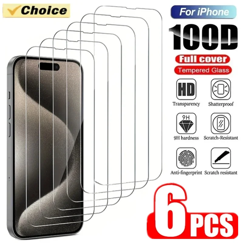 6 шт. 9H закаленное стекло для iPhone 15 13 11 14 Pro Max 12 Mini 8 Plus Защита экрана для iPhone 11 X XR XS MAX защитное стекло
6 шт. 9H закаленное стекло для iPhone 15 13 11 14 Pro Max 12 Mini 8 Plus Защита экрана для iPhone 11 X XR XS MAX защитное стекло