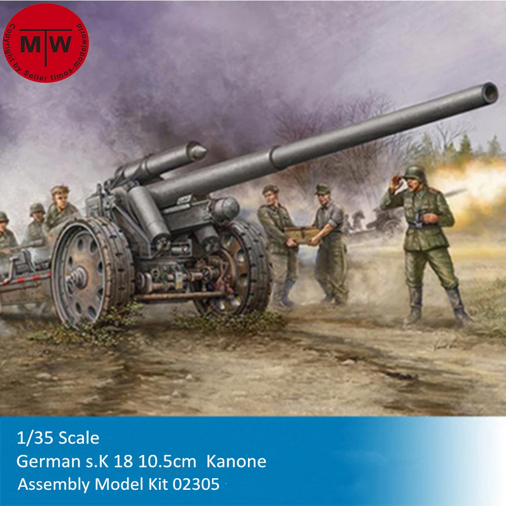 Trumpeter 02305 масштаб 1/35 немецкий s.K 18 10,5 см Kanone набор пластиковых моделей в стиле милитари
Trumpeter 02305 масштаб 1/35 немецкий s.K 18 10,5 см Kanone набор пластиковых моделей в стиле милитари