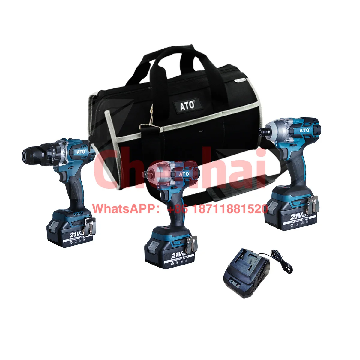 ATO power tools CB2003 lithium-ion battery 3 in 1 tools combo kit set 15-piece combo brushless cordless impact drill screwdriver
ATO power tools CB2003 lithium-ion battery 3 in 1 tools combo kit set 15-piece combo brushless cordless impact drill screwdriver