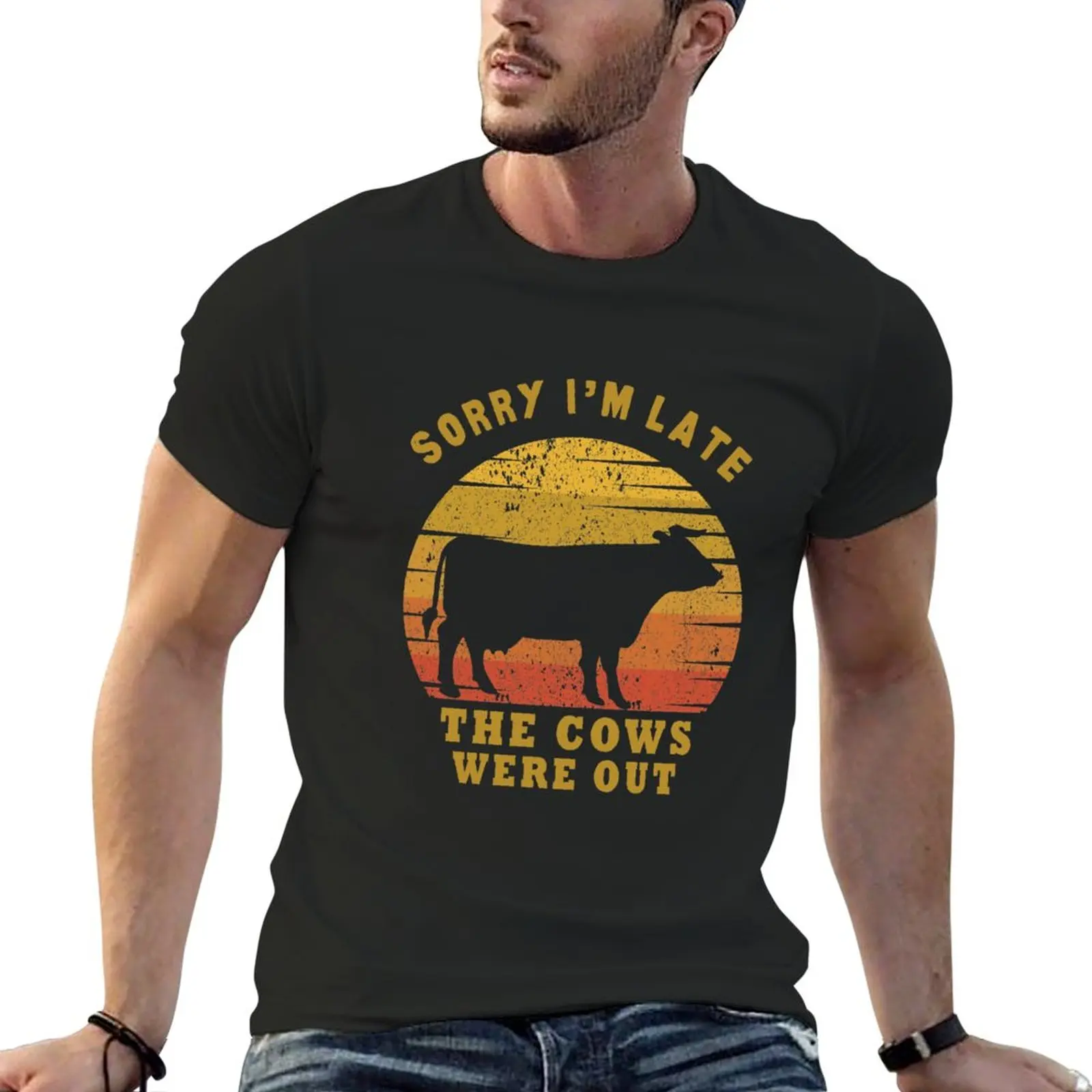 Sorry i'm late the cows were out vintage gift for cow lovers T-Shirt blanks quick drying Blouse fitted t shirts for men
Sorry i'm late the cows were out vintage gift for cow lovers T-Shirt blanks quick drying Blouse fitted t shirts for men