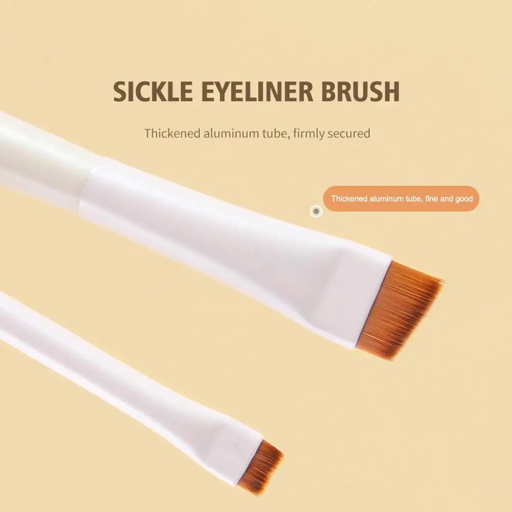 

Sickle Eyeliner Brush Angled Eyebrow Brush Ultra Thin Flat Eyebrow Brush Brush Angle Silkworm Detail Lying Fine K4H5