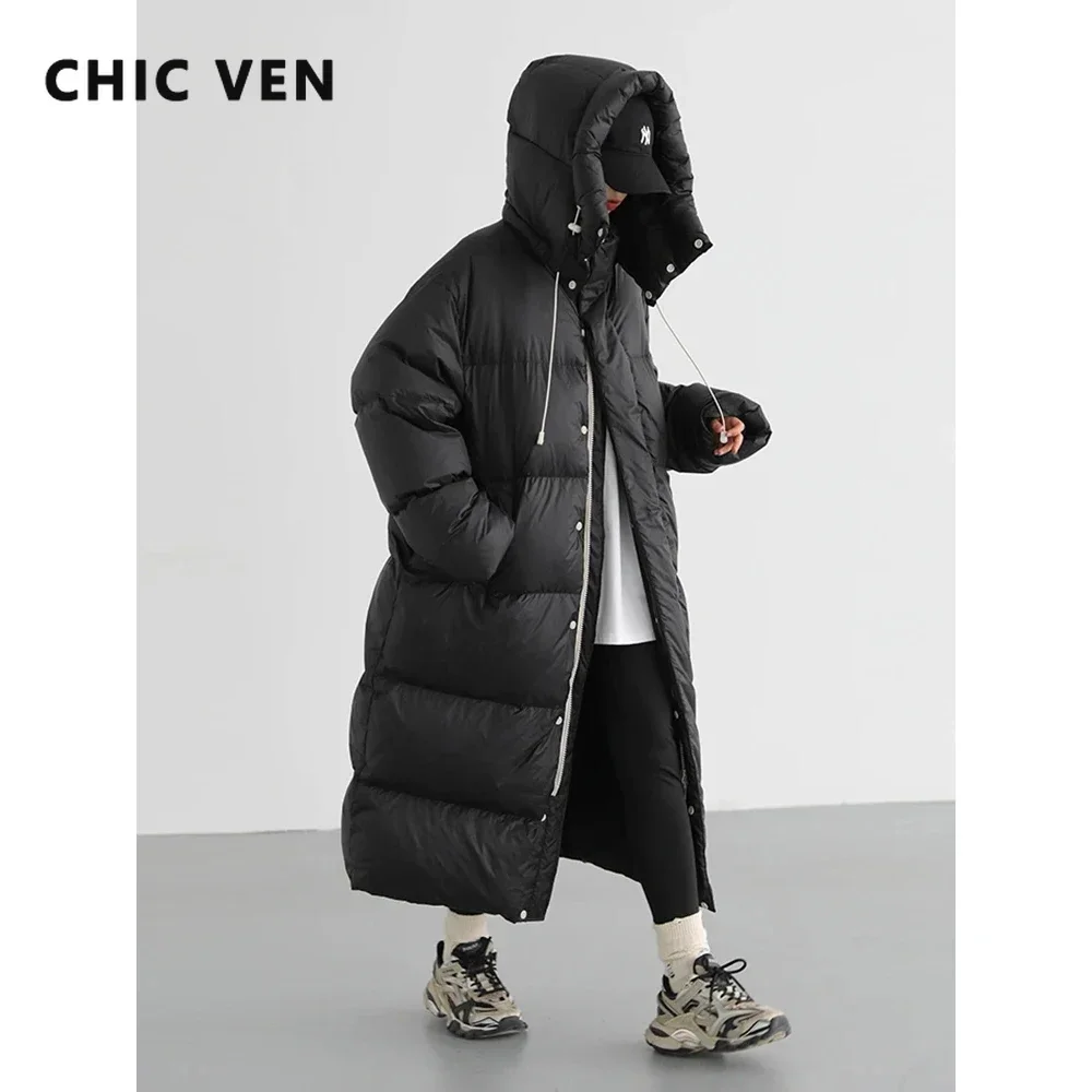 CHIC VEN Women's Down Coats Korean Loose Hooded Thick Warm Long Down Jacket Winter Coat for Women Female Parkas Outerwears 2023
CHIC VEN Women's Down Coats Korean Loose Hooded Thick Warm Long Down Jacket Winter Coat for Women Female Parkas Outerwears 2023
