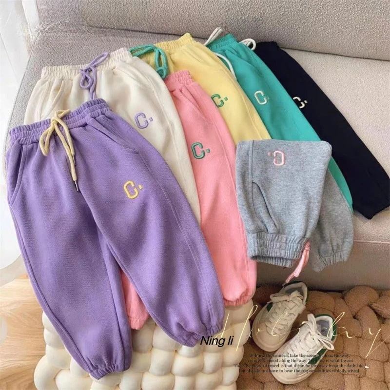 Spring Kid Girls Loose Cotton Sweatpant Casual Leisure Baby Trousers Jogger Pant for Children Casual Sport Pants Girls Clothes
Spring Kid Girls Loose Cotton Sweatpant Casual Leisure Baby Trousers Jogger Pant for Children Casual Sport Pants Girls Clothes
