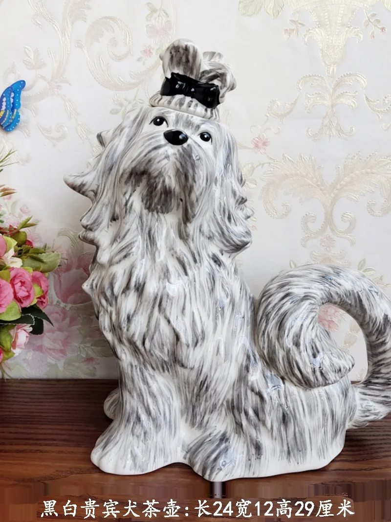 Ceramic Sculpture Poodle Dog Teapot Coffee Pot, Valentine's Day Present, Crafts, Room Decoration, Animal Porcelain Figurine
Ceramic Sculpture Poodle Dog Teapot Coffee Pot, Valentine's Day Present, Crafts, Room Decoration, Animal Porcelain Figurine