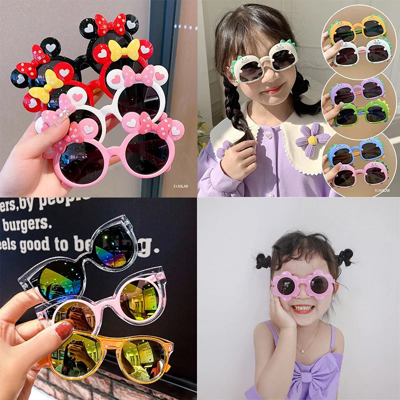 Disney Minnie Cartoon Toy Sunglasses Girl Cute Bow Sunshade with Sunblock Candy Colored Glasses Children's Glasses Toy Gift
Disney Minnie Cartoon Toy Sunglasses Girl Cute Bow Sunshade with Sunblock Candy Colored Glasses Children's Glasses Toy Gift
