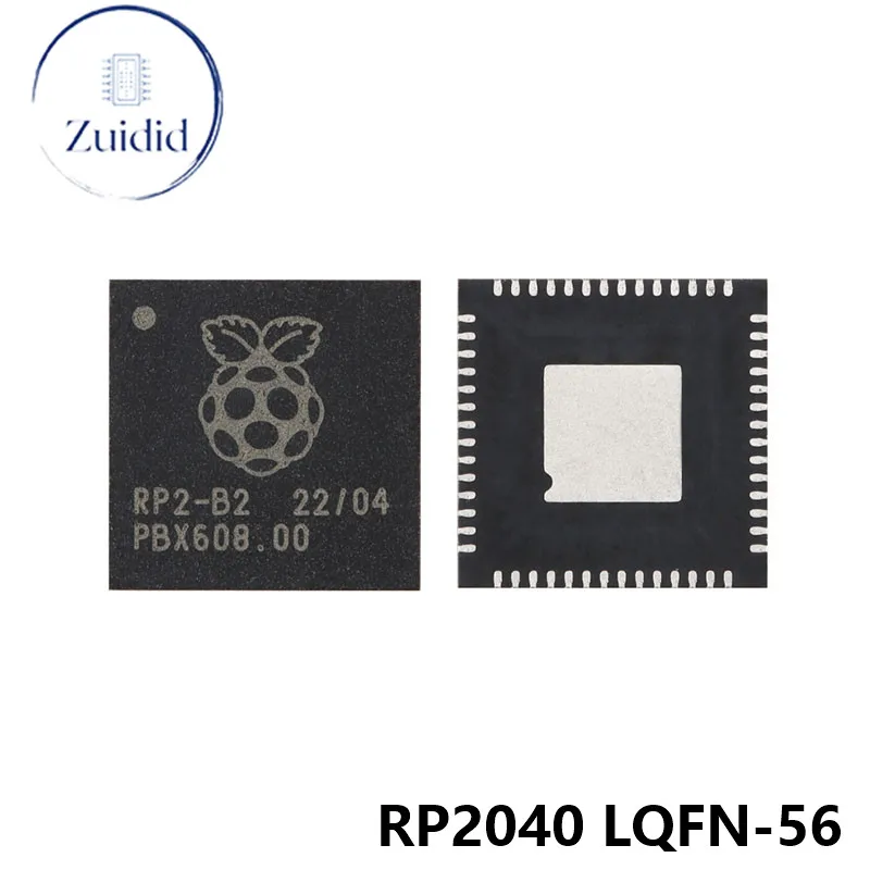 RP2040 LQFN-56 QFN-56 Raspberry Pi (raspberry pie) ARM Cortex-M0 133MHz RAM 264KB MCU MCUMPUSOC Microcontroller IC Chip
RP2040 LQFN-56 QFN-56 Raspberry Pi (raspberry pie) ARM Cortex-M0 133MHz RAM 264KB MCU MCUMPUSOC Microcontroller IC Chip