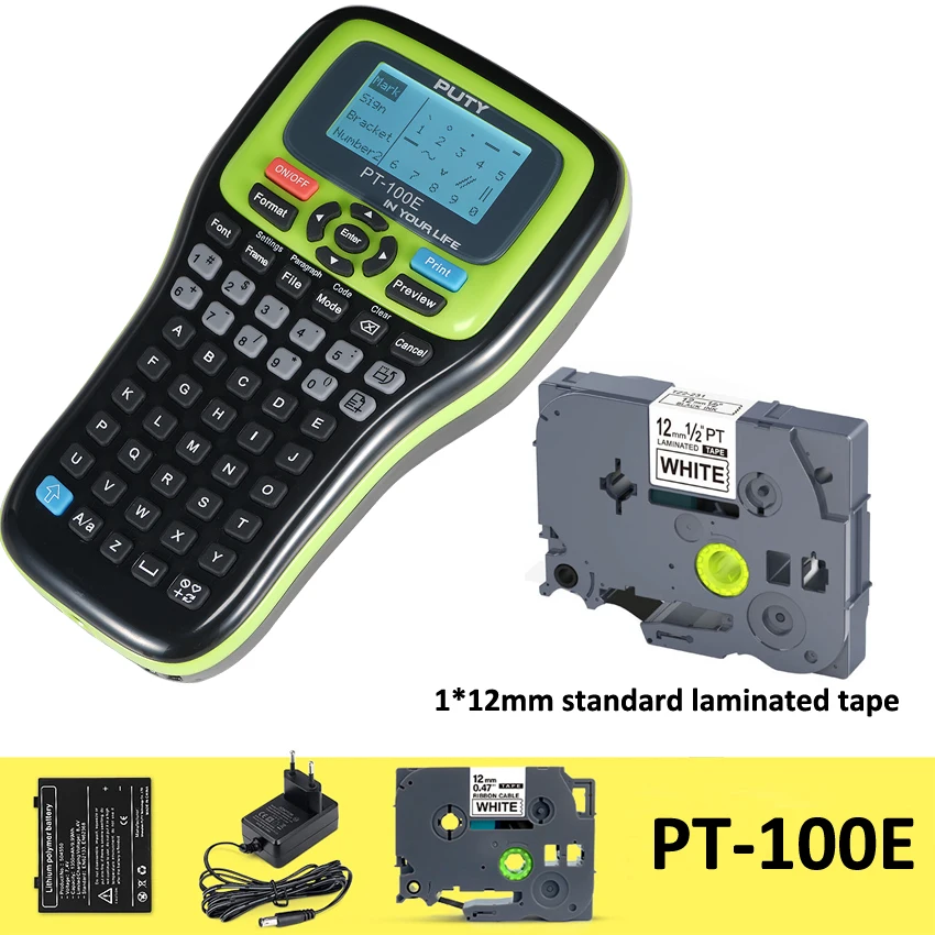 PT-100E New label printer for 6mm 9mm 12mm color tze label tape compatible Brother p-touch label printer
PT-100E New label printer for 6mm 9mm 12mm color tze label tape compatible Brother p-touch label printer