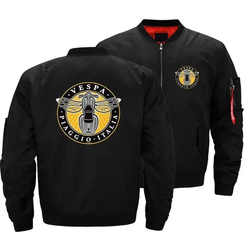 Men Vespa Moto Cartoon Bee Biker Graphic Italian Jacket Bomber Jacket Men Coats Fashion Clothing
Men Vespa Moto Cartoon Bee Biker Graphic Italian Jacket Bomber Jacket Men Coats Fashion Clothing