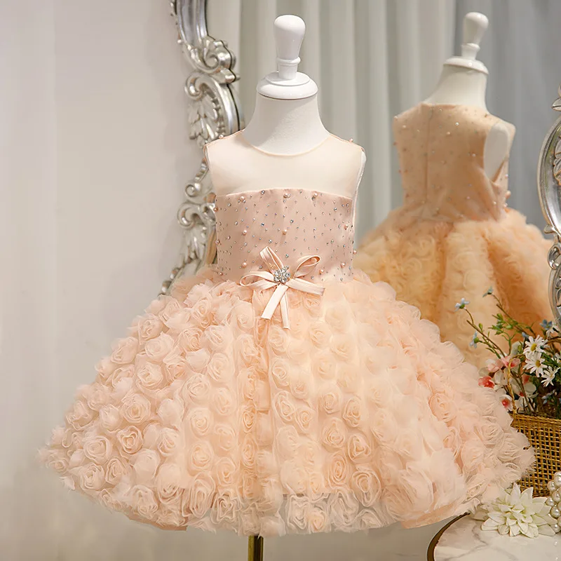 Girls' Dress Rose Blossom Dress Children's Summer 1-8 Years Old Girls' Birthday Party Gorgeous Fluffy Children's Wedding Dress
Girls' Dress Rose Blossom Dress Children's Summer 1-8 Years Old Girls' Birthday Party Gorgeous Fluffy Children's Wedding Dress