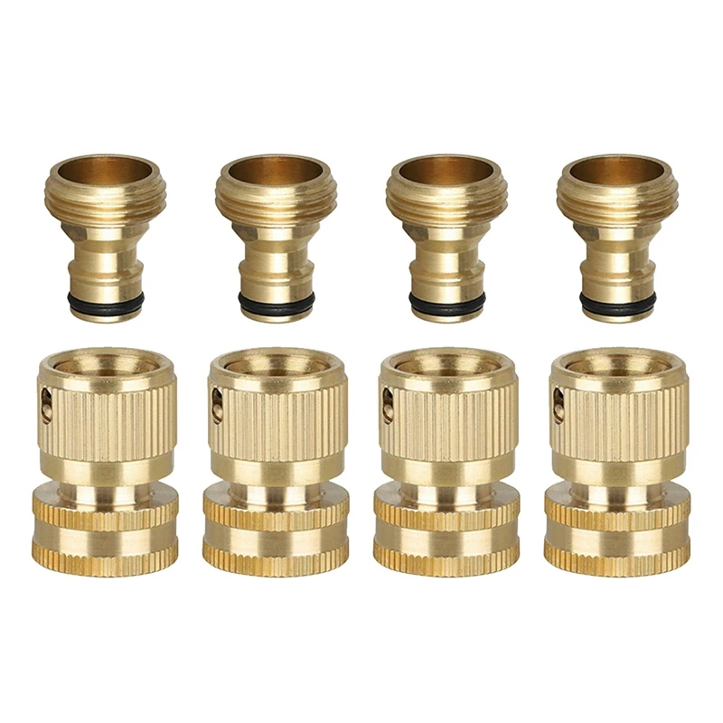Garden Hose Quick Connect Accessories Brass Quick Connector Fitting Brass 3/4 Turn 1/2 Female Quick Connector
Garden Hose Quick Connect Accessories Brass Quick Connector Fitting Brass 3/4 Turn 1/2 Female Quick Connector