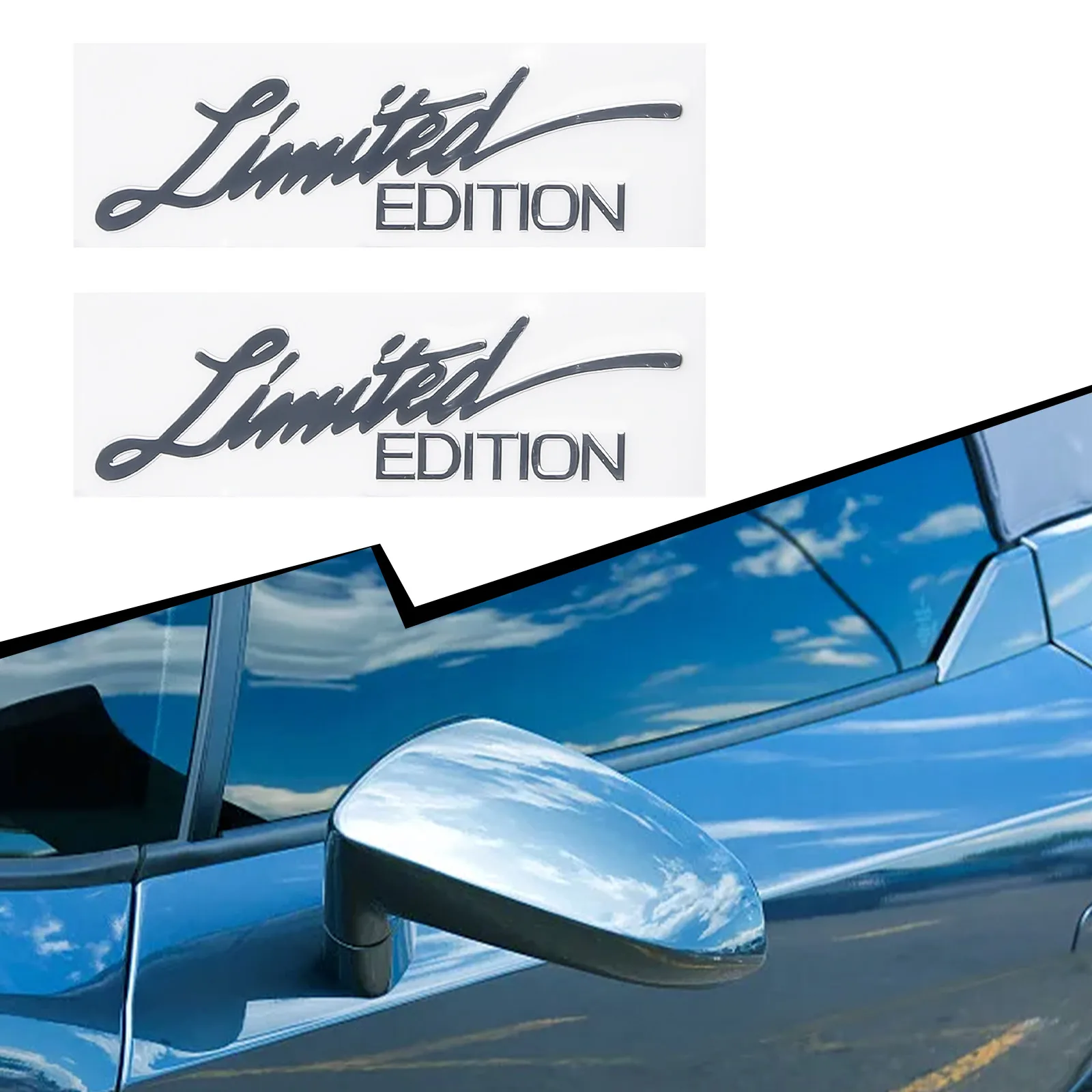 2Pcs Car Exterior Silver Limited Edition Logo Badge Emblem Metal Sticker Stickers Car Accessories Good-looking And Practical
2Pcs Car Exterior Silver Limited Edition Logo Badge Emblem Metal Sticker Stickers Car Accessories Good-looking And Practical