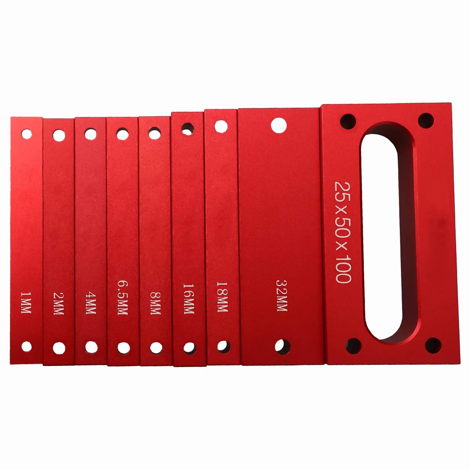 9PCS Metric Setup Blocks Height Gauge Aluminum Setup Bars For Router Table Saw 1mm-32mm 25x50x100mm Measuring Tool
9PCS Metric Setup Blocks Height Gauge Aluminum Setup Bars For Router Table Saw 1mm-32mm 25x50x100mm Measuring Tool