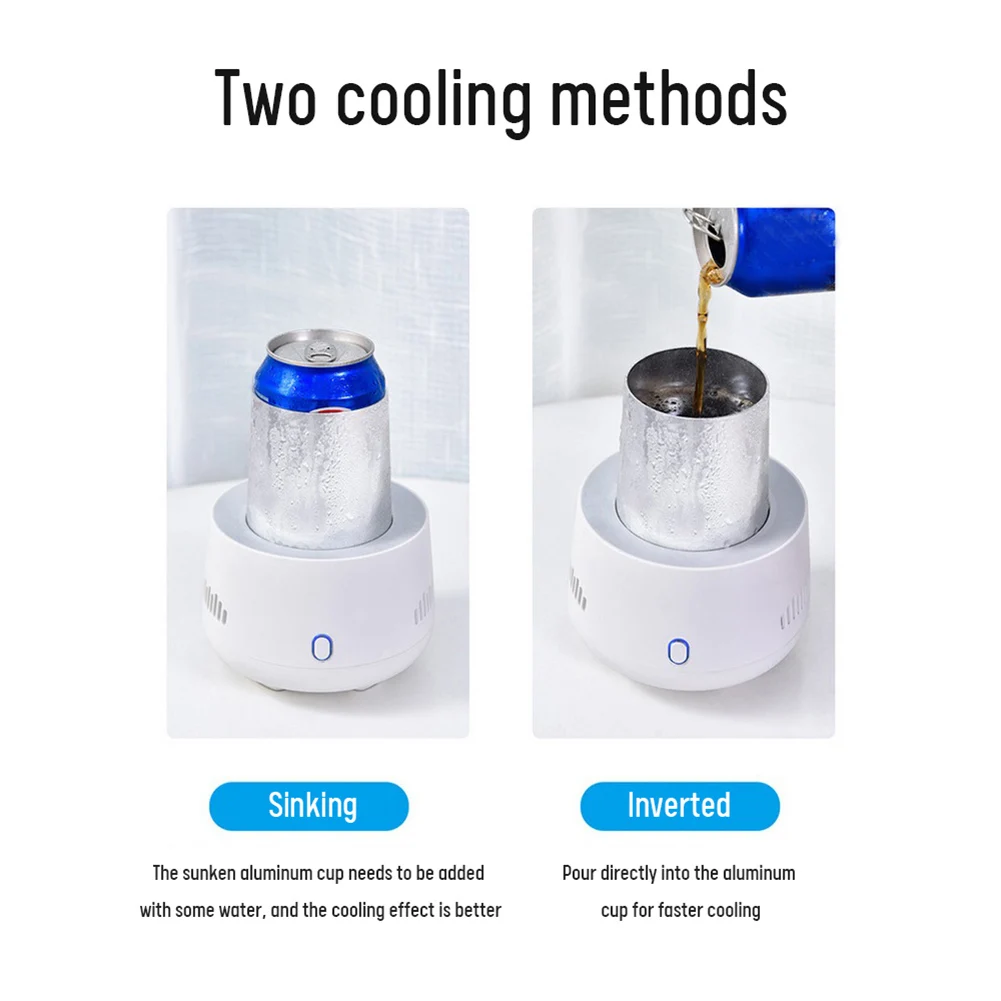 

USB Refrigerator Beverage Fast Cooler Cup Beer Bottle Can Water Soda Drinks Cooling Mug Ice Car Home Refrigeration Cup