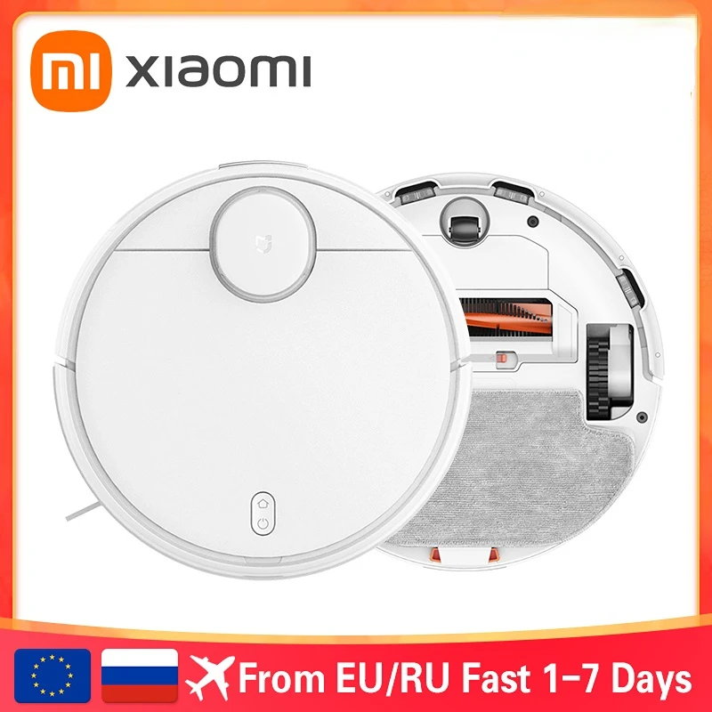 

XIAOMI MIJIA 3C Robot Vacuum Cleaner Mop For Home Sweeping Dust LDS Scan 4000PA Cyclone Suction Washing Mop App Smart Planned