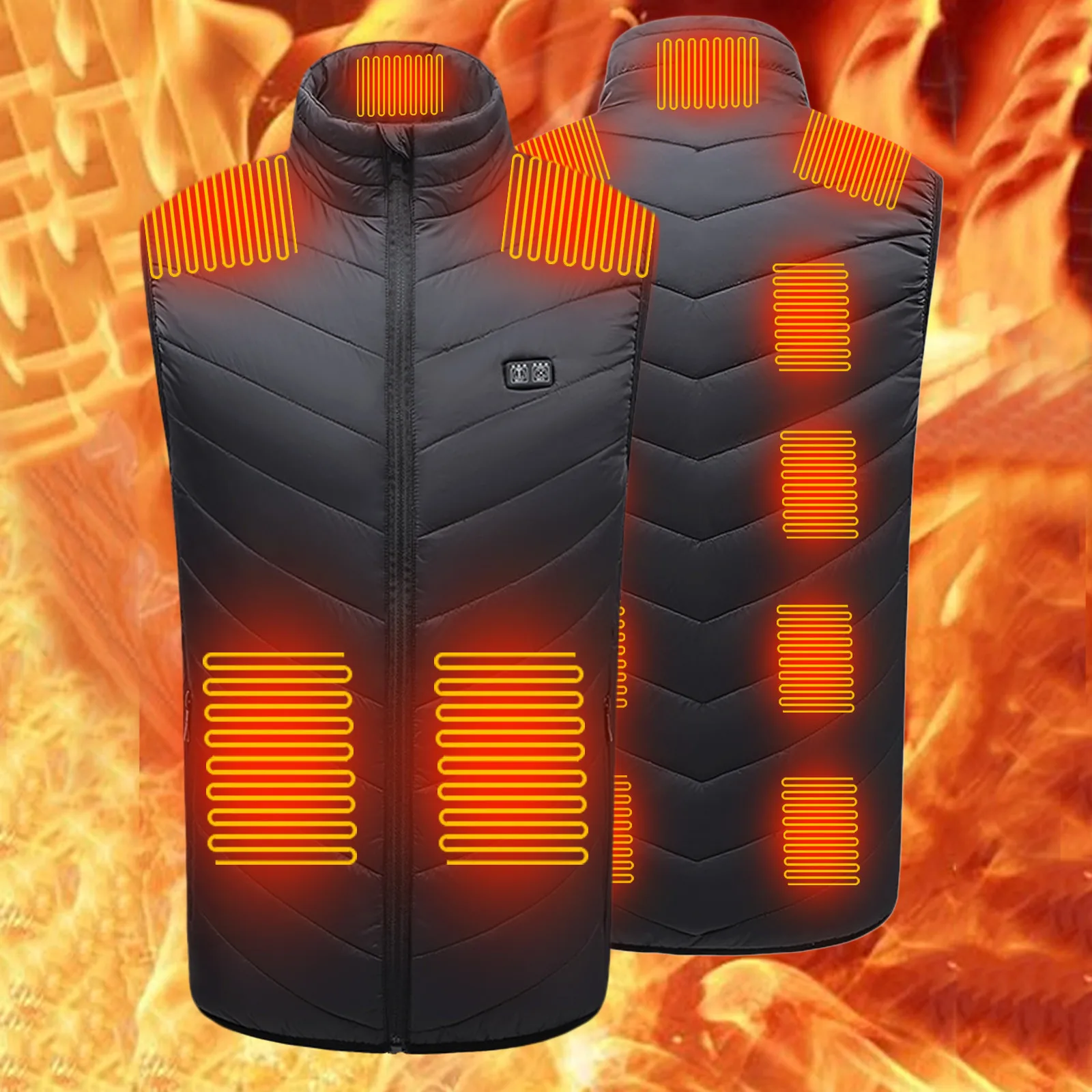 Winter New Product Intelligent Two Control 13 Arear Heating Vest Outdoor Warm Couple Electric Heating Vest
Winter New Product Intelligent Two Control 13 Arear Heating Vest Outdoor Warm Couple Electric Heating Vest