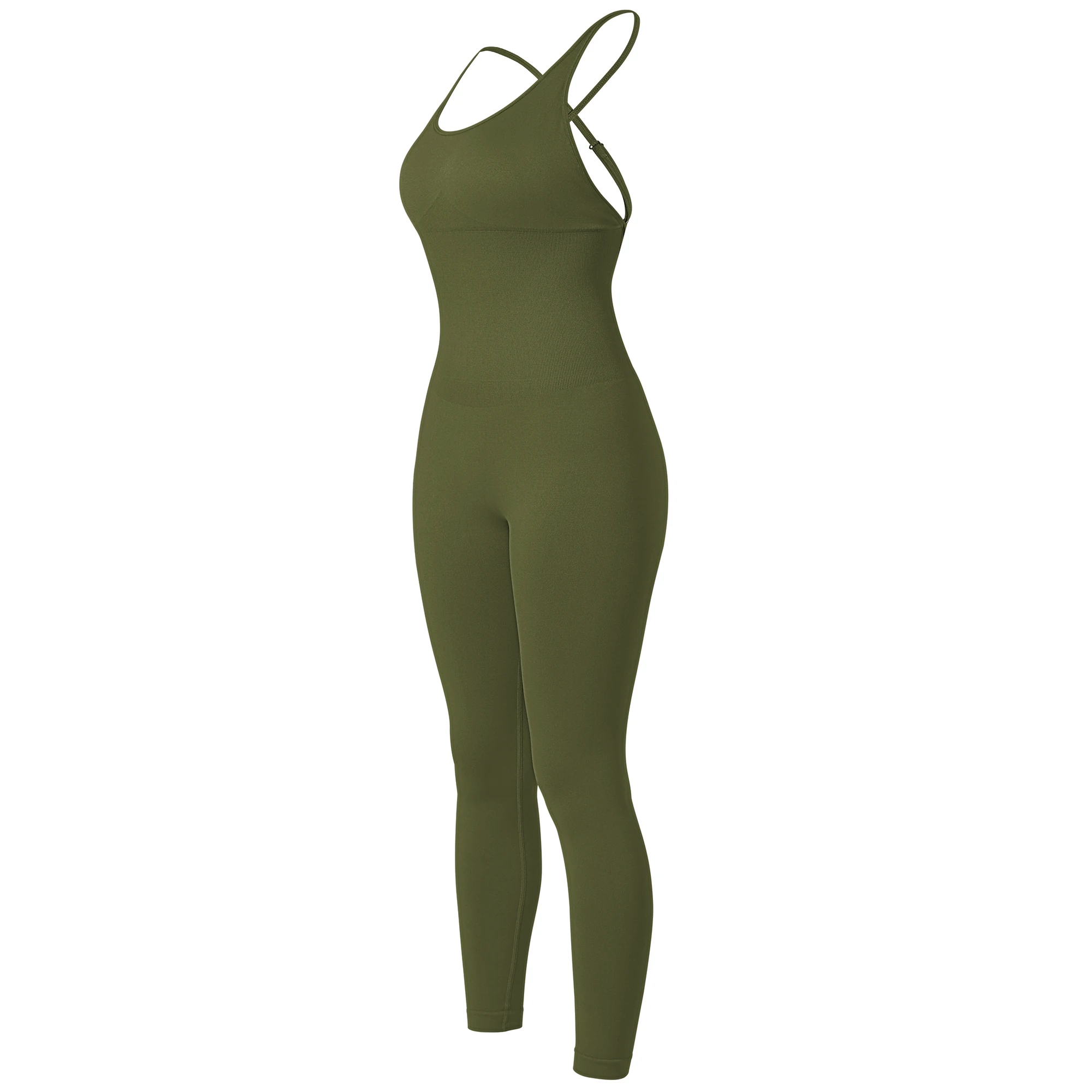 Women Strappy Backless One Piece Jumpsuits Tummy Control Shapewear Square Neck Padded Tracksuits Workout Rompers Jumpsuits Women Strappy Backless One Piece Jumpsuits Tummy Control Shapewear Square Neck Padded Tracksuits Workout Rompers Jumpsuits