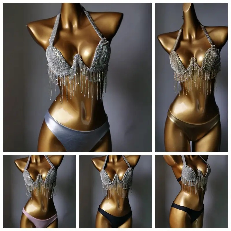2023 New Diamond Tassel Bikini Swimsuit Nightclub Suit Beachwear Burkini Mujer Two Piece Set Biquine Brasileiro
2023 New Diamond Tassel Bikini Swimsuit Nightclub Suit Beachwear Burkini Mujer Two Piece Set Biquine Brasileiro