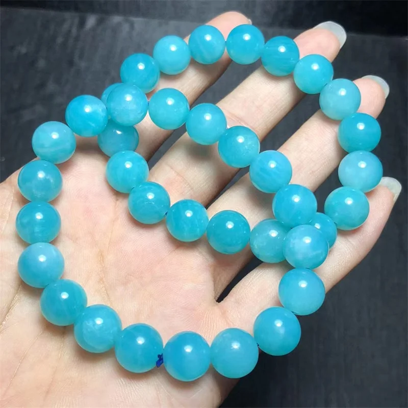 

Natural Amazonite Bracelet Bangle Bead Crystal Healing Stone Fashion Gemstone Jewelry Birthday Present 1pcs