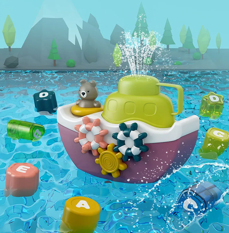 Kids Toys Baby Bath Toy for Children Treasure Ship Stacking Building Blocks Bath Games Interactive Bathroom Toys for Boys Girls
Kids Toys Baby Bath Toy for Children Treasure Ship Stacking Building Blocks Bath Games Interactive Bathroom Toys for Boys Girls