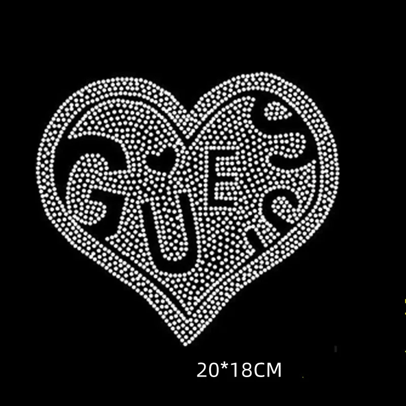 2pc/lot Shining heart Fix Hot Fix Rhinestones motif crystal hotfix Heat Transfer design iron on patches for dress scarf trousers
2pc/lot Shining heart Fix Hot Fix Rhinestones motif crystal hotfix Heat Transfer design iron on patches for dress scarf trousers
