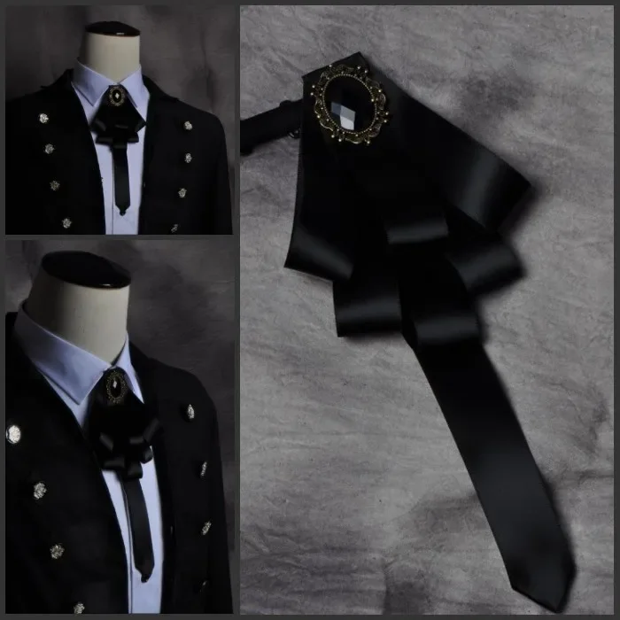 

New Free Shipping fashion male MEN'S Korean version of the suit wedding groom stage Party suit bow arrow Headdress on sale