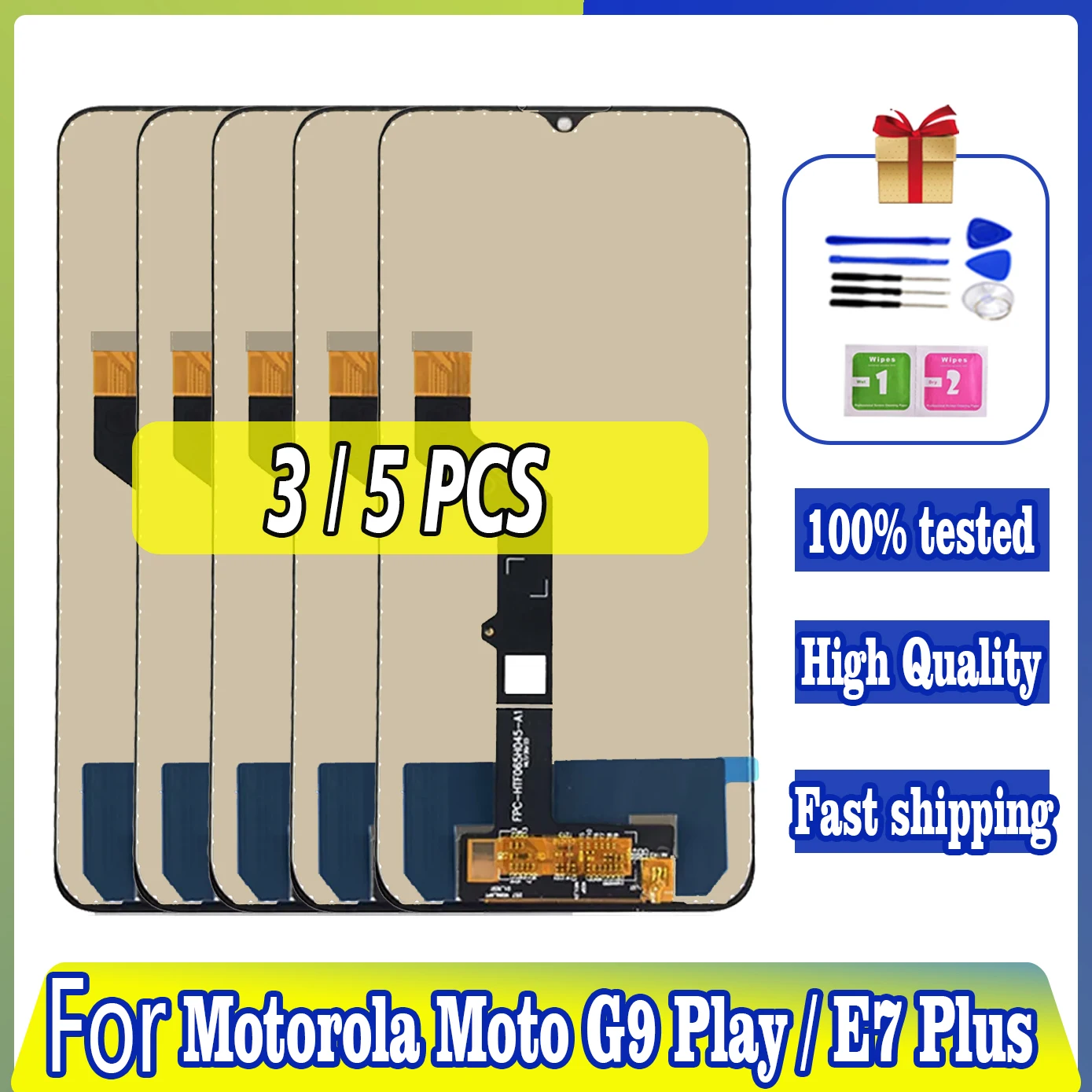 3/5Pcs 6.5'' Original For Motorola Moto G9 Play XT2083 LCD For Moto E7 Plus XT2081 LCD Display Touch Screen Assembly Digitizer
3/5Pcs 6.5'' Original For Motorola Moto G9 Play XT2083 LCD For Moto E7 Plus XT2081 LCD Display Touch Screen Assembly Digitizer
