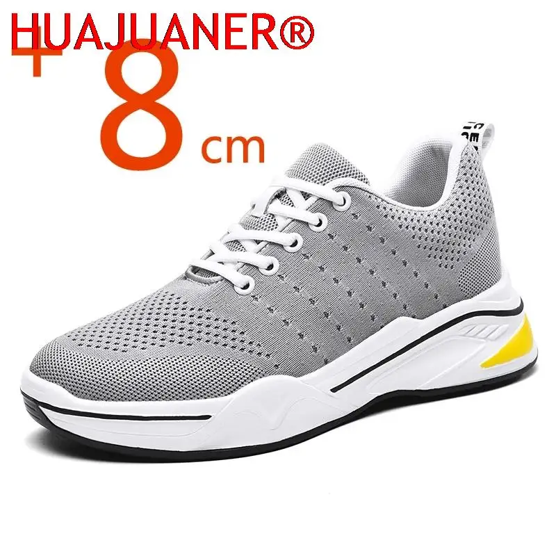 

HUAJUANER Men Heightening Shoes Elevator Shoes Height Increase Shoes for Men Casual Height Shoes Insole 8CM Black Shoes
