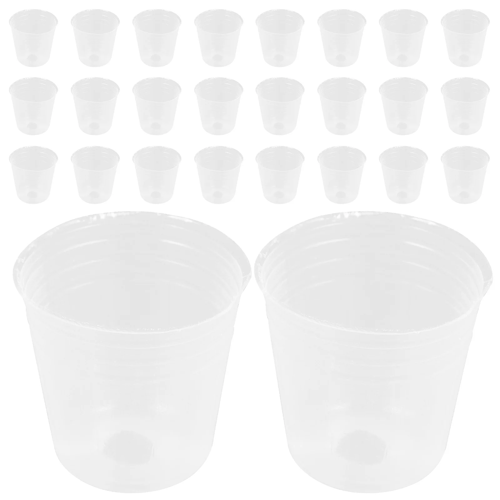 

Nursery Cup Decorative Plant Pots with Drainage Holes Funny Clear Plastic for Plants Flower