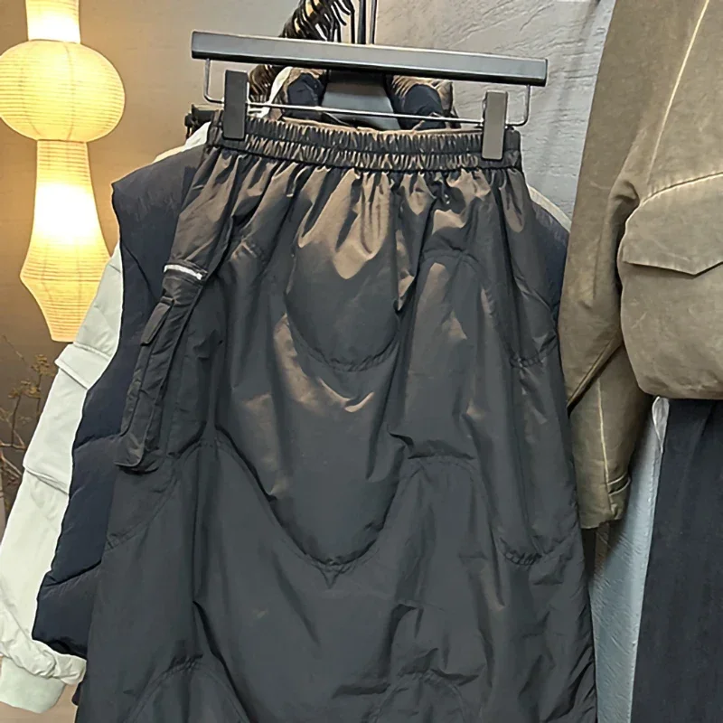 Golf Autumn and Winter Black Thickened Cotton Cladding High Waist Work Dress Half length A-line Down Cotton Dress for Women
Golf Autumn and Winter Black Thickened Cotton Cladding High Waist Work Dress Half length A-line Down Cotton Dress for Women