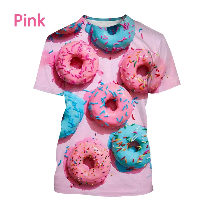 2023 New Fashion Donut 3D Printing T-shirt Cute Chocolate Donuts O Neck Short Sleeve Tops Personality Food Harajuku Tee Shirts
2023 New Fashion Donut 3D Printing T-shirt Cute Chocolate Donuts O Neck Short Sleeve Tops Personality Food Harajuku Tee Shirts