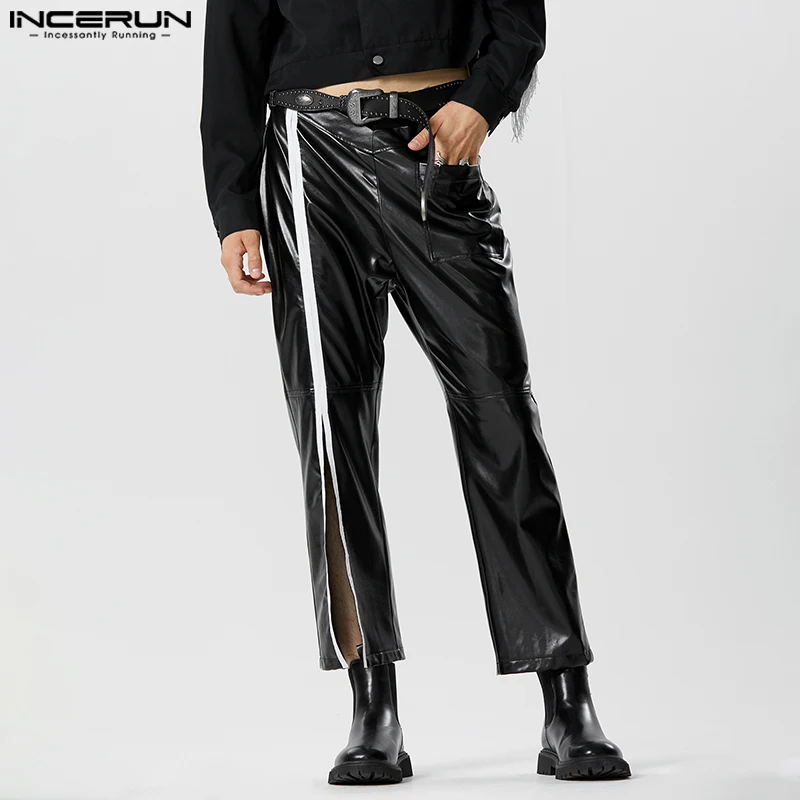 INCERUN Men Pants PU Leather Patchwork Zipper Loose Joggers Fashion Trousers Men Streetwear Pockets 2023 Casual Pantalon S-5XL
INCERUN Men Pants PU Leather Patchwork Zipper Loose Joggers Fashion Trousers Men Streetwear Pockets 2023 Casual Pantalon S-5XL