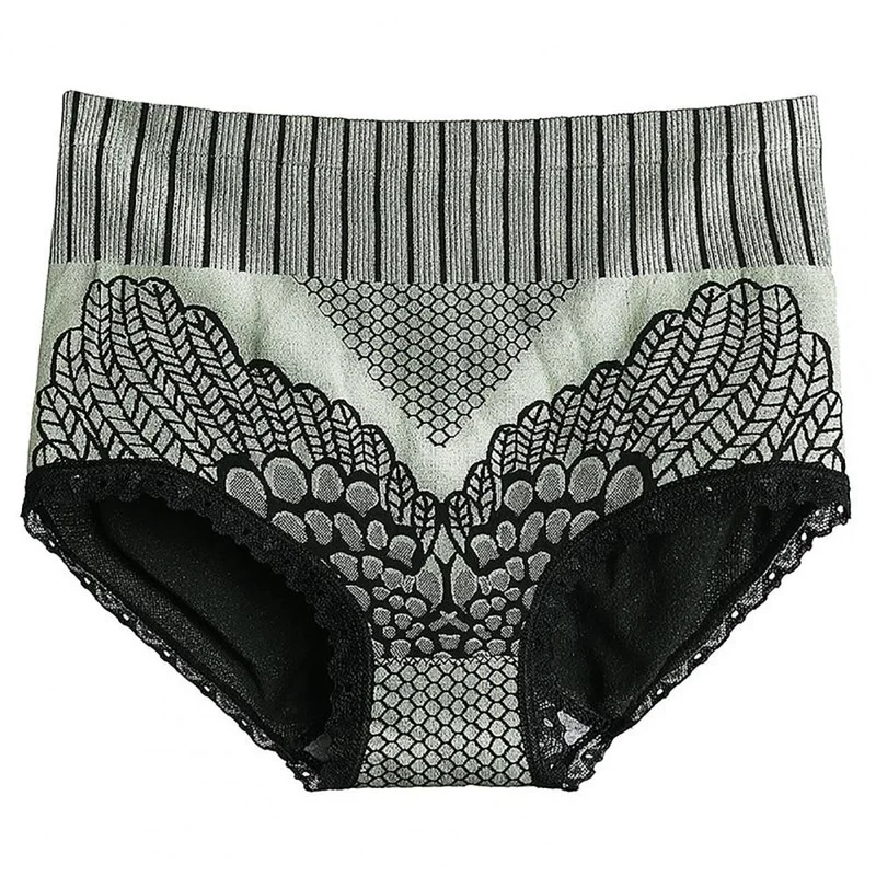 Culotte Menstruelle Taille Haute en Polyester Graphène, Sous-Vêtement Sans Couture pour Femme 5